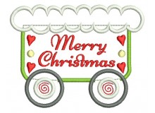 Stickmuster  - Gingerbread Christmas Weihnachtswagon